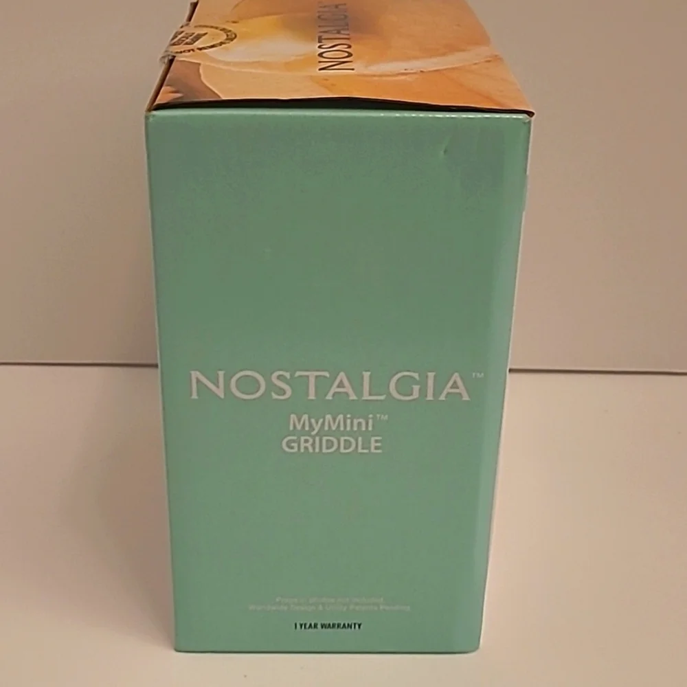 Nostalgia MyMini Griddle Color Teal Green NIB NWT - Picture 2 of 4